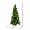 6.5′ x 41″ Camdon Fir Slim Tree UNLIT